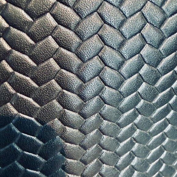 Sam Edelman Eva Woven Satchel - Black Leather NWT - Picture 9 of 16